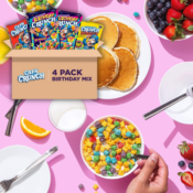 4-Count Cap'n Crunch Birthday Mix Cereal Variety Pack as low as $11.04...