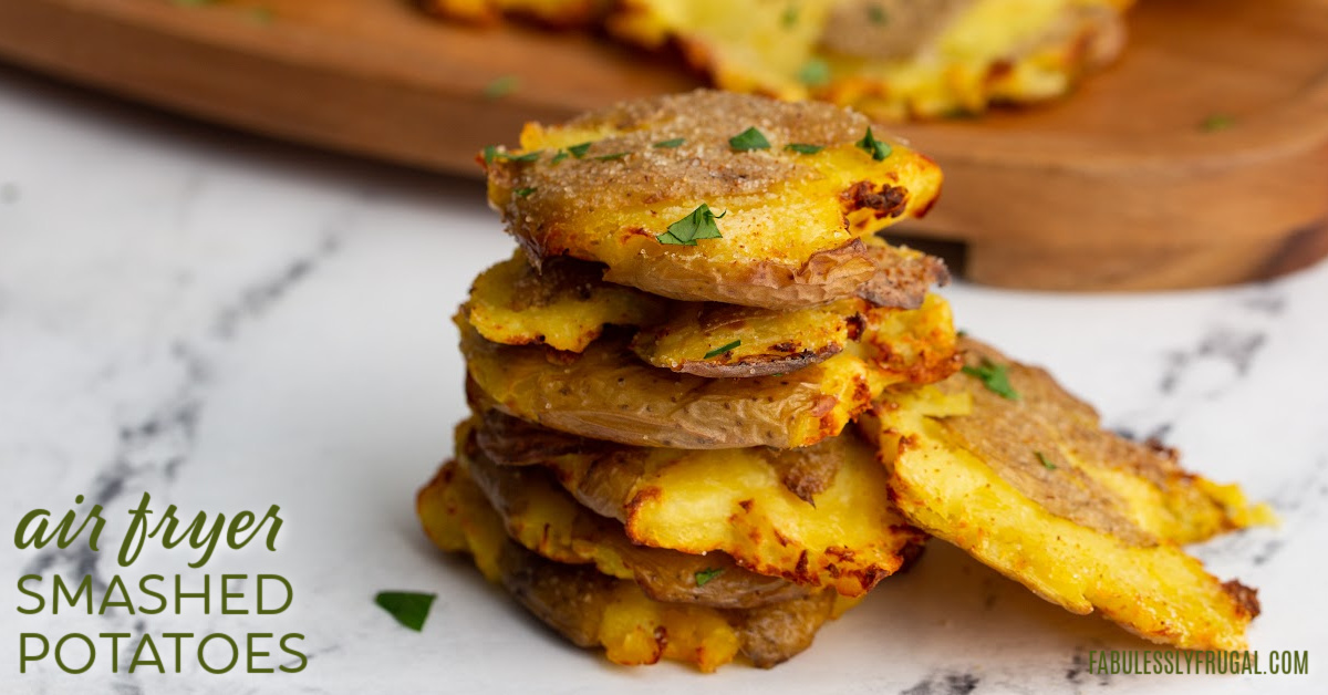 Air Fryer Smashed Potatoes - Broma Bakery