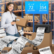 Streamline your shipping process with this Bluetooth Thermal Label Printer...