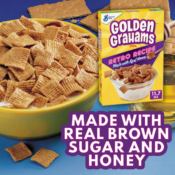 FOUR Boxes of Golden Grahams Retro Recipe with Honey Whole Grain Breakfast...
