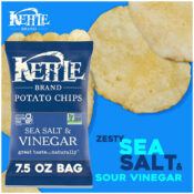 Kettle Brand Sea Salt and Vinegar Kettle Potato Chips as low as $2.50 EACH...