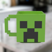 Minecraft Creeper Sculpted Ceramic Mug $7.96 (Reg. $27.16)