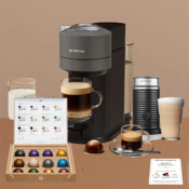 Nespresso Vertuo Next Premium Coffee Machine with Milk Frother, 12 Coffee...