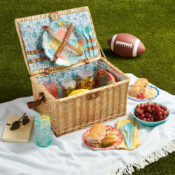 The Pioneer Woman 15-Piece Patchwork Medley Picnic Basket Set $39.97 Shipped...