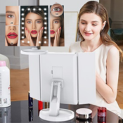 Trifold Lighted Vanity Mirror with Touch Screen $21.23 (Reg. $50) - 9.9K+...