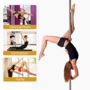 Get fit in style with this Yaheetech Dancing Pole, Silver for just $79.99...