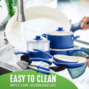 12-Piece GreenLife Soft Grip Healthy Ceramic Nonstick Pots & Pans Set...