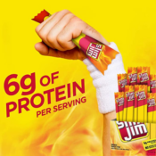 FOUR Pouches 14-Count Slim Jim Snack-Sized Smoked Meat Stick, Original...