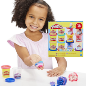 Play-Doh 16 Cans Sparkle and Scents Variety Pack + 4 Tools $5.99 After...