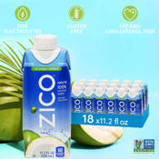 18-Pack ZICO 100% Coconut Water Drink as low as $18.14 After Coupon (Reg....