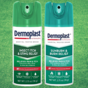 2-Count Dermoplast 2.75-Ounce Sunburn + Insect Itch and Sting Relief Relief...