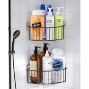 2-Pack Stainless Steel Corner Shower Caddy $12.99 After Code (Reg. $26)...