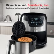 2 in 1 5-Quart Gourmia Digital Air Fryer + Waffle Maker $46.92 Shipped...