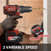 Get a professional finish for your projects with 20V Cordless Hammer Drill...
