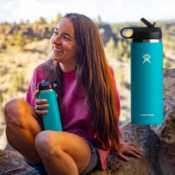 24-Oz Hydro Flask Wide Mouth with Straw Lid Tumbler $20.96 (Reg. $40) -...