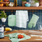 4-Piece KitchenAid Onion Quilt Kitchen Towels, Oven Mitt & Potholder...