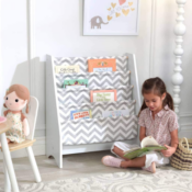 4-Pocket KidKraft Kids' Wooden Sling Shelf Bookcase $38.07 Shipped Free...