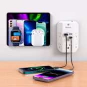 5-Outlet Surge Protector / Outlet Extender with 4 USB Ports $12.34 After...