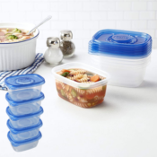 5-Pack GladWare Soup & Salad Medium Rectangle Food Storage Container...