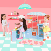 53-Piece Glitter Girls Cooking Show Set $12 (Reg. $60) - With 14-Inch Doll...