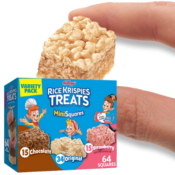 64-Count Kellogg's Rice Krispies Treats Mini-Squares Variety Pack as low...