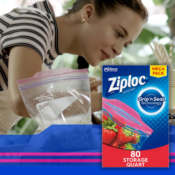 80-Count Ziploc Quart Food Storage Bags as low as $7.14 After Coupon (Reg....