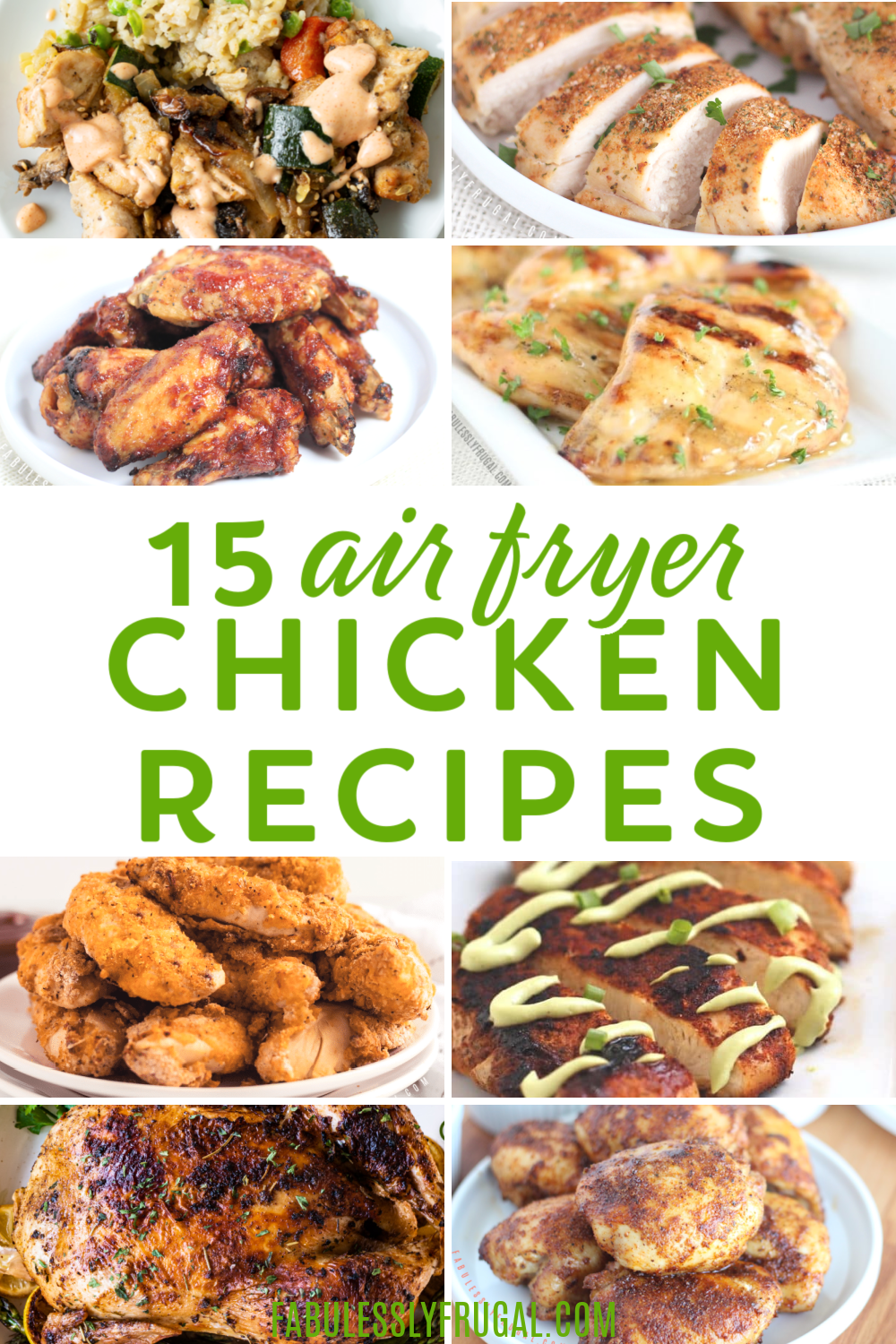 Healthy Air Fryer Chicken and Veggies Recipe - Fabulessly Frugal