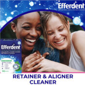90-Count Efferdent Anti-Bacterial Retainer Cleaning Tablets, Minty Fresh...
