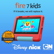 Amazon Fire 7 16 GB Kids Tablet + 2-Pack Screen Protector $65 Shipped Free...
