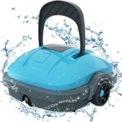 Cordless Robotic Pool Cleaner, Blue $145 After Coupon (Reg. $299.99) -...