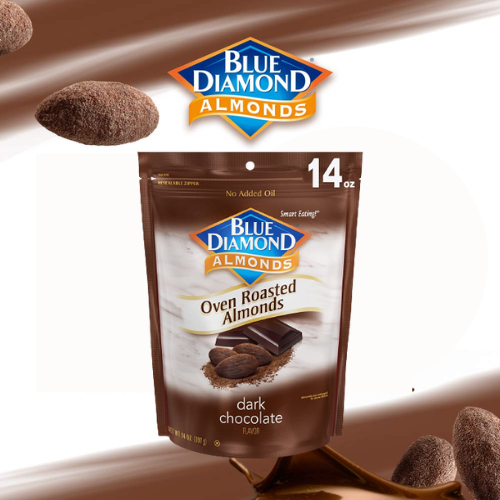 Blue Diamond Oven Roasted Dark Chocolate Almonds, 14Oz as low as 5.09