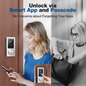 Easily open your door using your fingerprint or Bluetooth App with this...