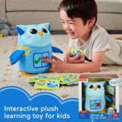 Fisher-Price Preschool Kids' Guess & Press Owl Interactive Plush Electronic...