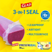 Glad 70-Square Foot Press'n Seal Plastic Food Wrap as low as $2.63/Box...