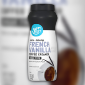 Happy Belly Powdered Non-dairy French Vanilla Coffee Creamer, 10.2 Oz as...