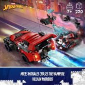 LEGO Marvel 220-Piece Miles Morales vs. Morbius Spiderman Building Kit...