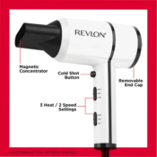 Revlon Crystal C + Ceramic Hair Dryer $13.98 (Reg. $30) - Long-Lasting...
