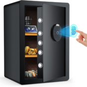 Experience the reliability and convenience of this Safe Box with Fingerprint...