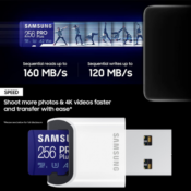Samsung PRO Plus 256GB microSDXC Memory Card with Reader $21.99 (Reg. $38)