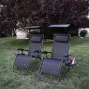 2-Pack Gravity Free Chairs with Canopy, Black $89.97 Shipped Free (Reg....