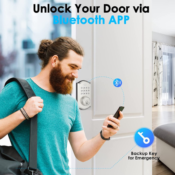 Upgrade your home security with Smart Lock with Bluetooth APP Control for...