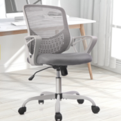 Home Office Ergonomic Computer Desk Chair Adjustable Swivels w/ Armrest...