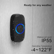 Waterproof Mini Doorbell, Black $12.74 (Reg. $23.99) - FAB Ratings! 21K+...