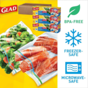 108-Count GLAD 2 in 1 Food Storage and Freezer Bags as low as $9.67 (Reg....