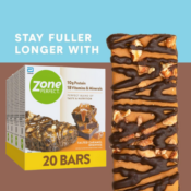 20-Count ZonePerfect Salted Caramel Brownie Protein Bars $14.29 (Reg. $22)...
