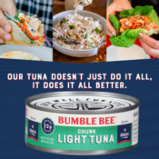 Bumble Bee Chunk 24-Pack Light Tuna in Water as low as $14.42 Shipped Free...