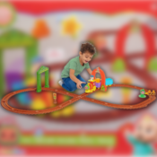 25-Piece Cocomelon All Aboard Motorized Musical Train Toy Set $9.43 (Reg....