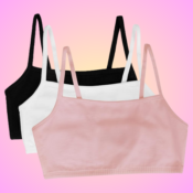 3-Pack Fruit of the Loom Women's Spaghetti Strap Cotton Sports Bras $7.40...