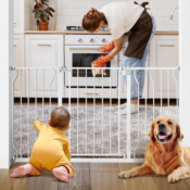 30-Inch Tall Auto-Close Baby or Dog Gate w/ Alarm $29.23 After Coupon (Reg....