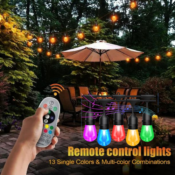 32-Bulb RGB Color Changing Outdoor String Light, 96FT $39.99 Shipped Free...